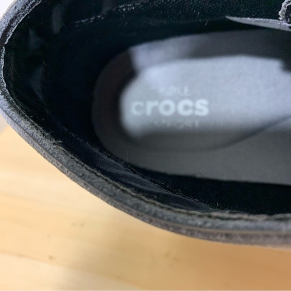 CROCS Kinsale Gray Chukka Suede Leather Triple Comfort Boots Slip On Shoes Sz 10 - Picture 9 of 15